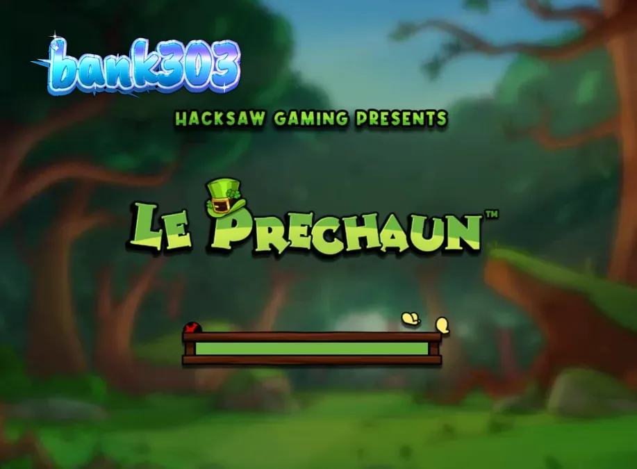 Tampilan visual slot Le Prechaun dengan karakter rakun dan grid 6x5